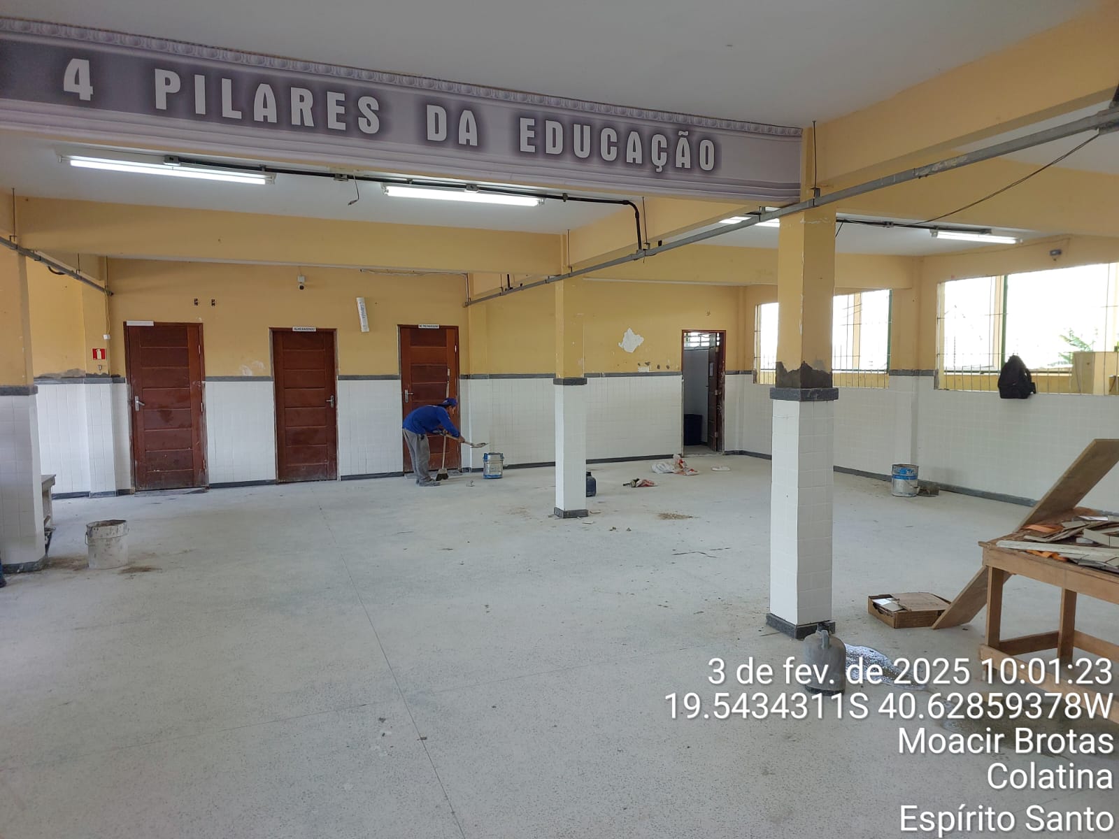 Reforma geral da EMEFTI “Lions Club de Colatina”, bairro Moacyr Brotas, Colatina/ES