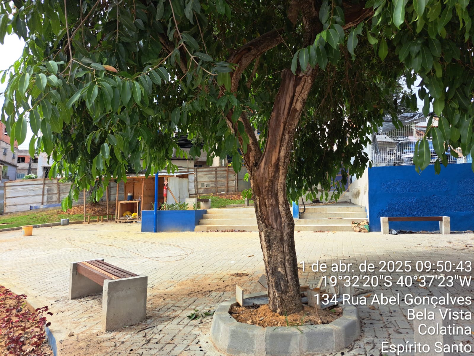 Construção de praça no bairro Bela Vista, Colatina/ES